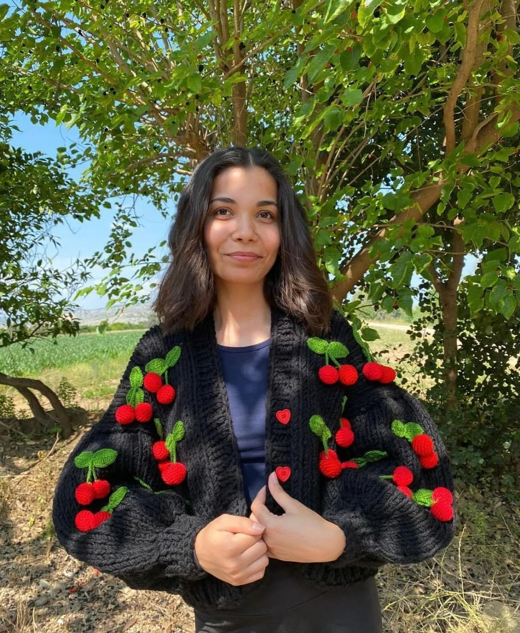 The Cherry Bomb Knit Cardigan