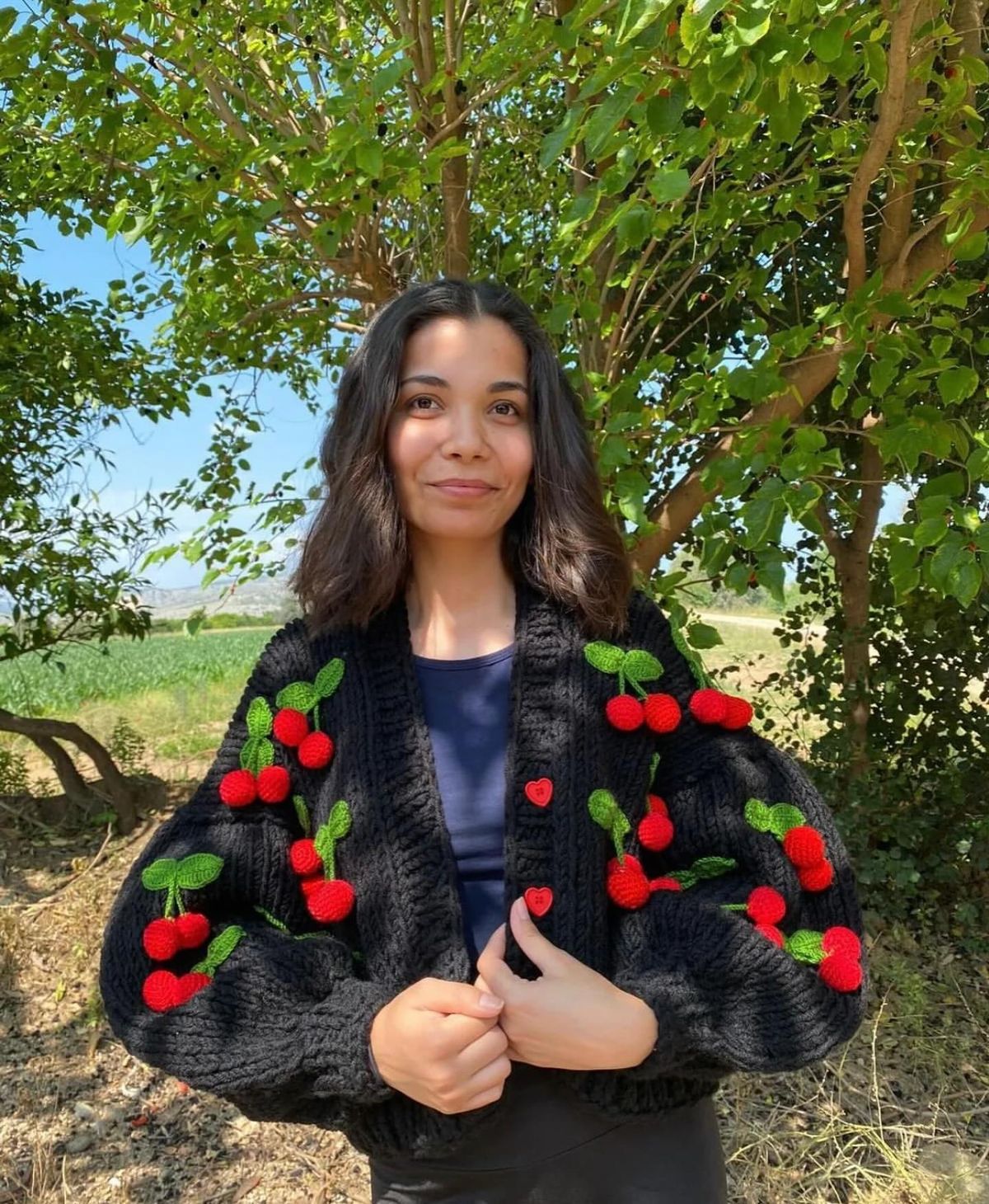 The Cherry Bomb Knit Cardigan