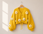 Meadow Bloom Tie-Front Sweater