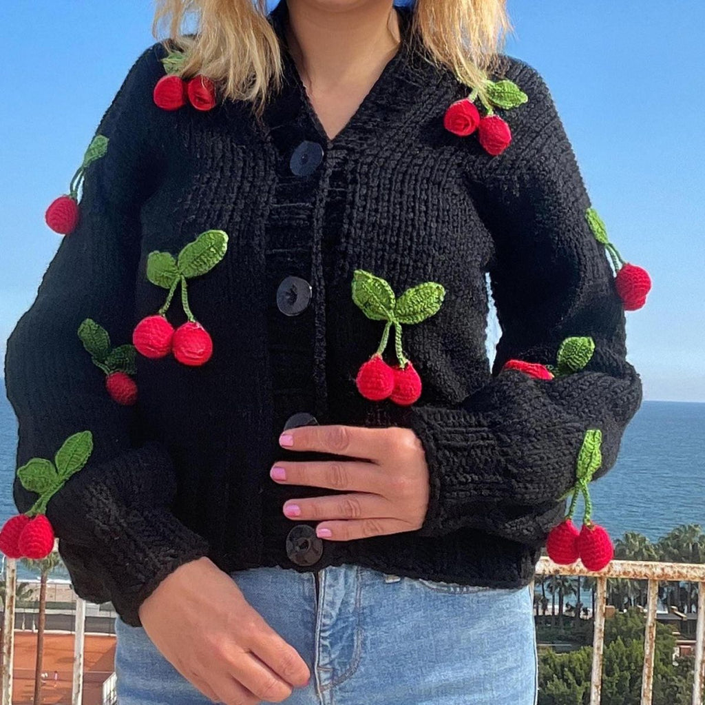The Cherry Bomb Knit Cardigan