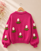 Blooming Tulip Garden Sweater