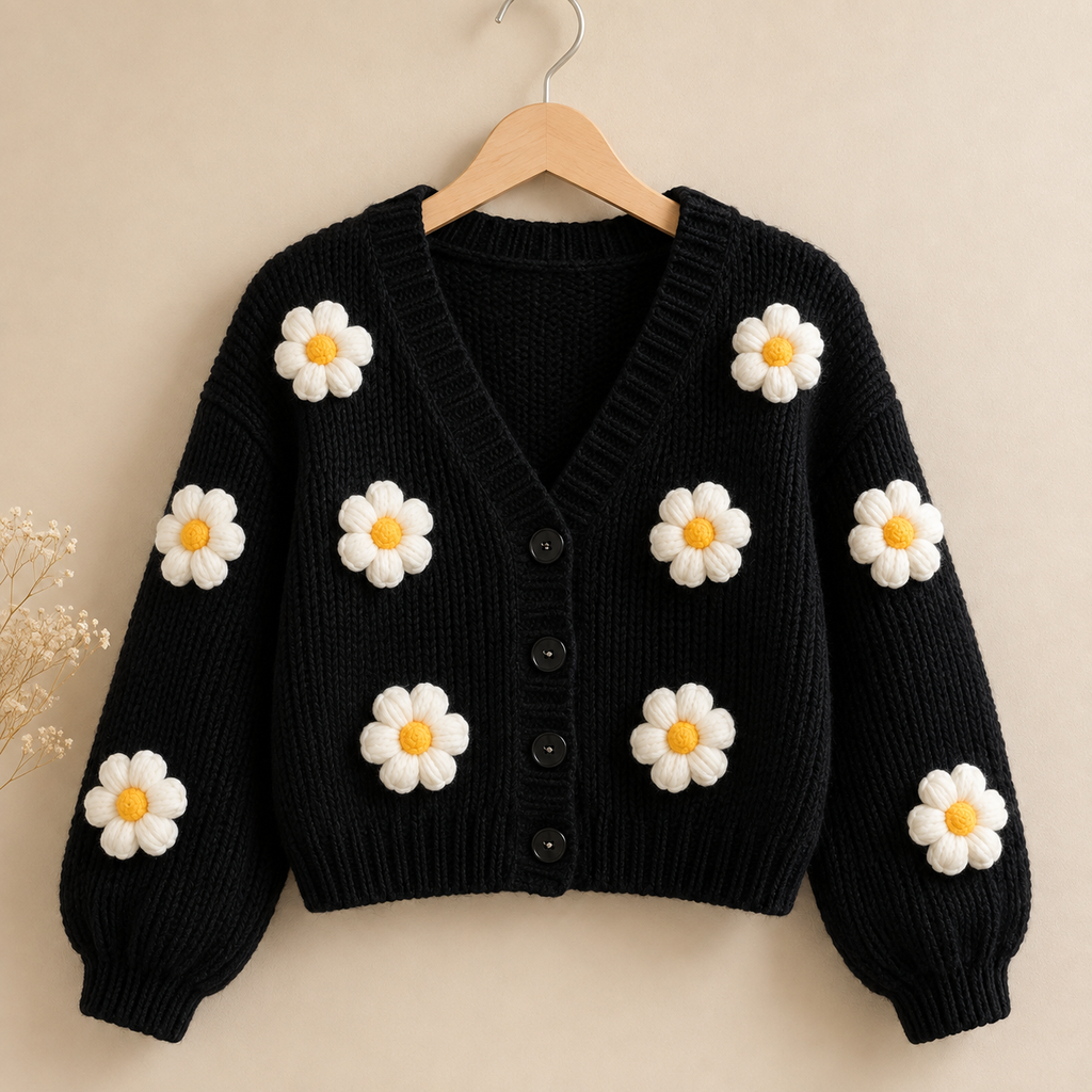The Midnight Daisy Cardigan