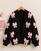 The Ribbon Bow Coquette Cardigan