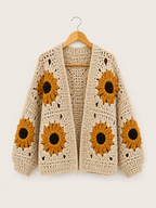 Prairie Sunflower Granny Square Cardigan