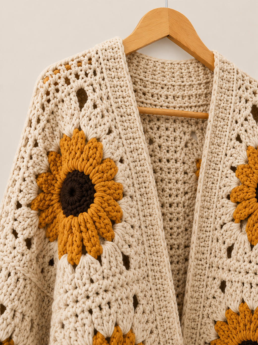 Prairie Sunflower Granny Square Cardigan
