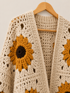 Prairie Sunflower Granny Square Cardigan