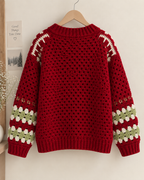 Christmas Tree Granny Square Crochet Sweater
