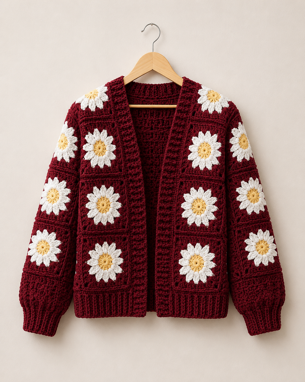The Daisy Patchwork Granny Square Cardigan
