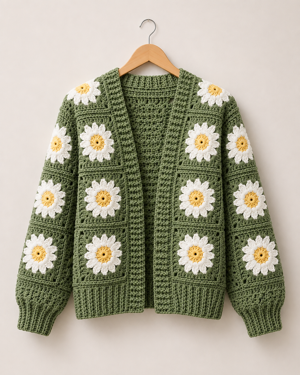 The Daisy Patchwork Granny Square Cardigan