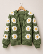 The Daisy Patchwork Granny Square Cardigan