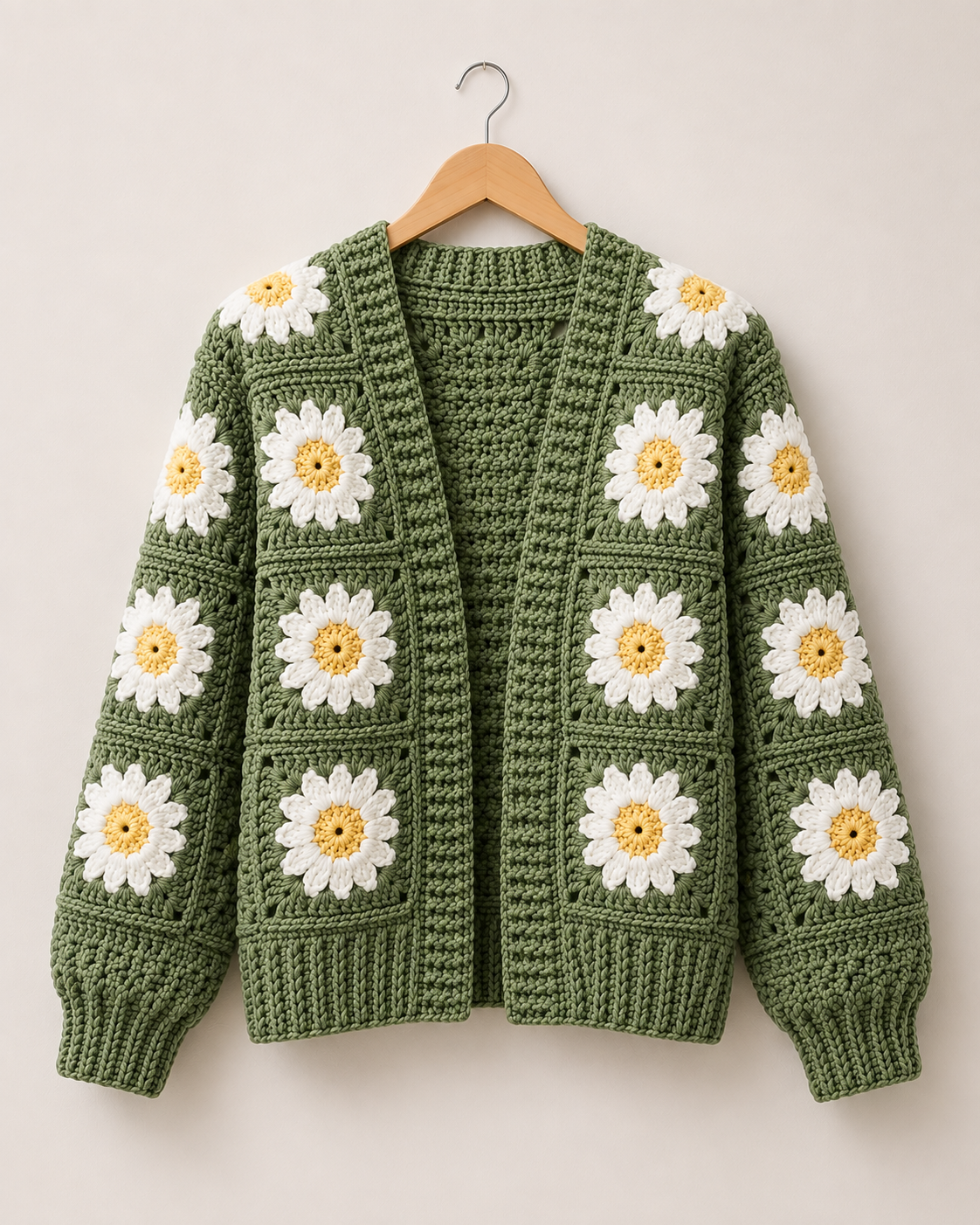 The Daisy Patchwork Granny Square Cardigan