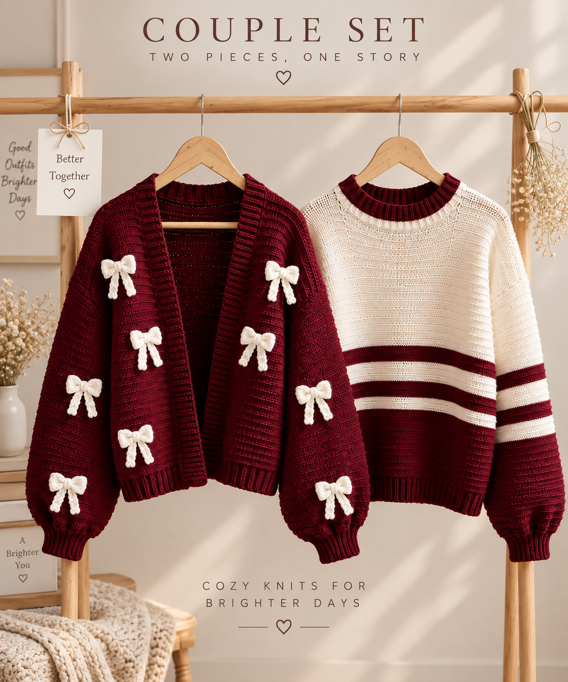 Couple Crochet Knit Set