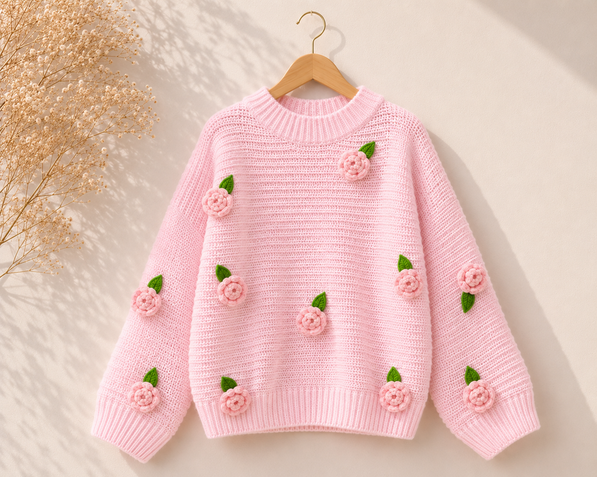 The Soft Pink Rosalie Sweater